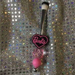 Barbie Heart Brush with Pink and Silver Details